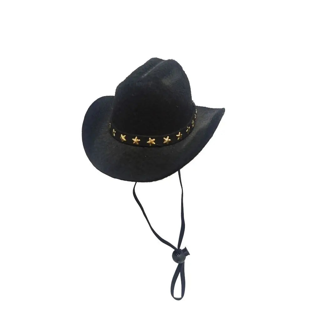 Chapeau cowboy teckel noir