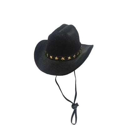 Chapeau cowboy teckel noir