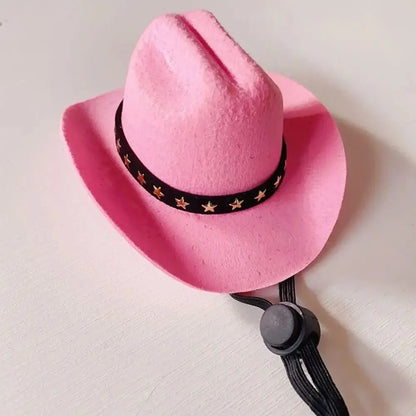 Chapeau cowboy teckel rose