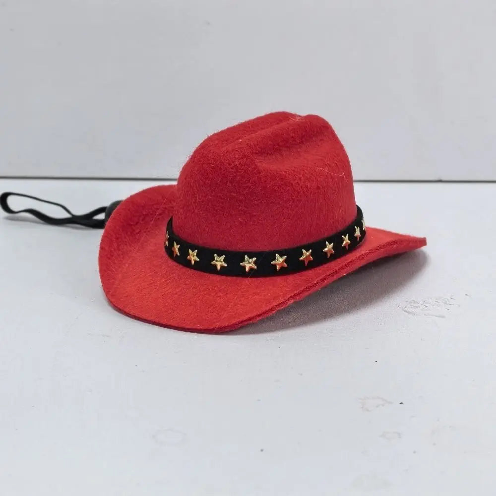 Chapeau cowboy teckel rouge 