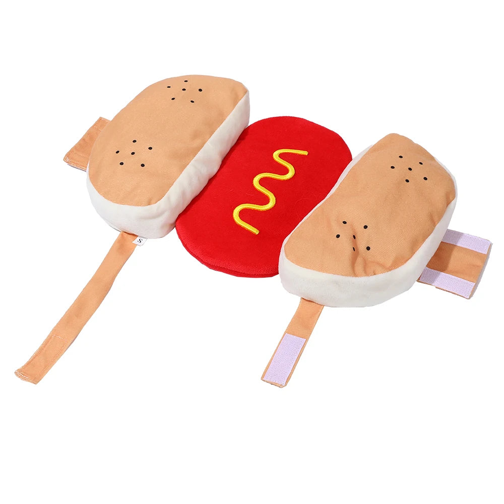 Costume Hot dog teckel deplié 
