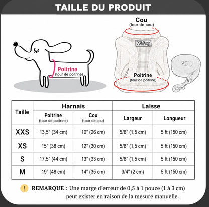 Harnais teckel moumoute
