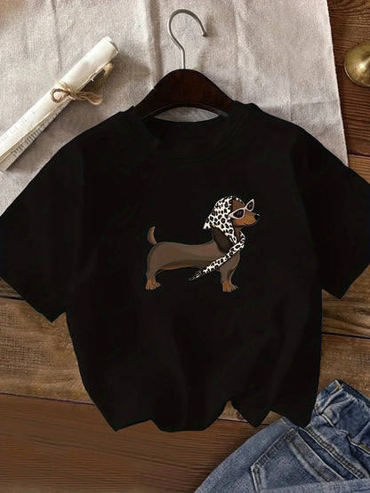 T-shirt Teckel Chic
