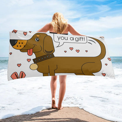 Serviette Plage Teckel