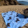 Serviette de plage teckel