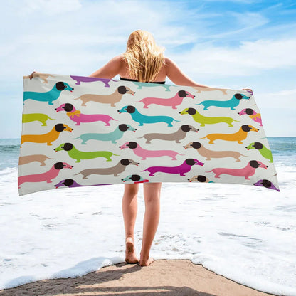 Serviette Plage Teckel