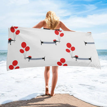Serviette Plage Teckel