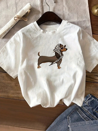 T-shirt Teckel Chic