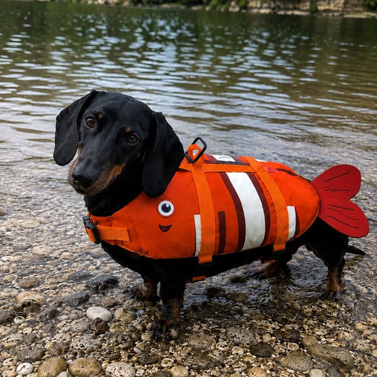 gilet de sauvetage pour chien poisson